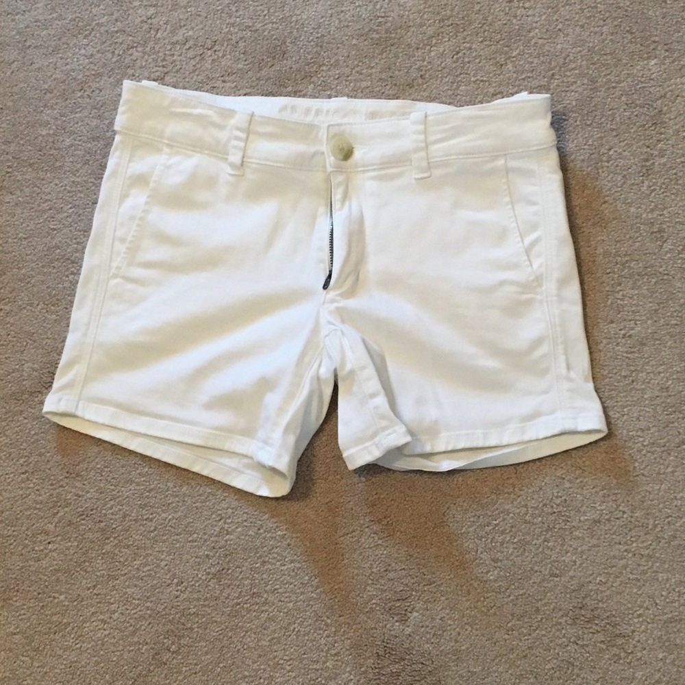 White shorts.